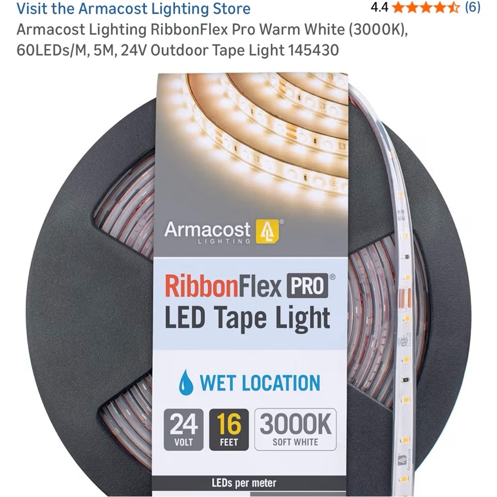 LED TAPE LIGHT 4 pack - Armacost RibbonFlex Pro NEW IN PACKAGING set of 4